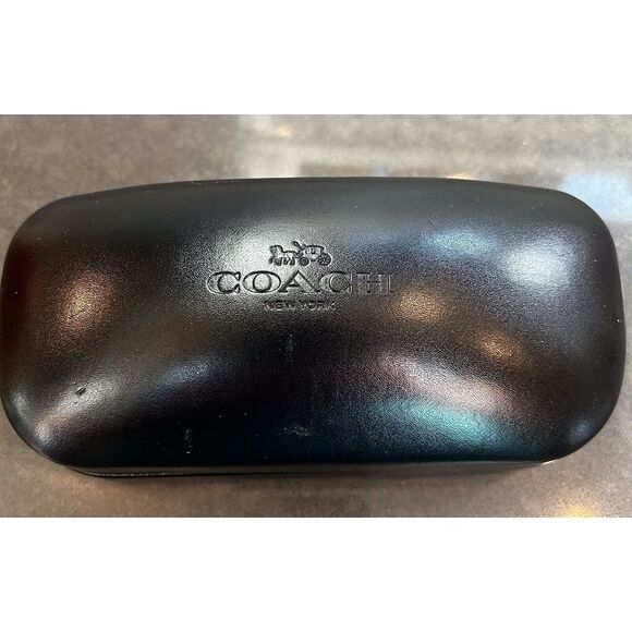 COACH Eyeglasses/Sunglasses Hard Case New York Black Clamshell - Picture 1 of 5